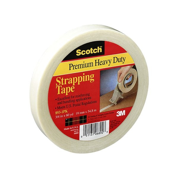 3M 2'' x 60 yds. 3M 893 Strapping Tape, 24PK BUY00023593 - main